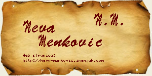Neva Menković vizit kartica